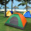 Free shipping 2-Person Waterproof Camping Dome Tent for Outdoor Hiking Survival Orange & Green YJ