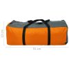 Camping Tent 4 Persons Gray and Orange