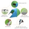 4-Person Double Layer Family Camping Tent Outdoor Instant Cabin Tent for Hiking Backpacking Trekking XH