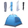 3-4 Person Automatic Family Camp Tent Instant Pop Up Waterproof for Camping Hiking Travel Outdoor Activities XH