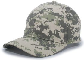 Digital Camo Hook-And-Loop Adjustable Cap (Color: ORANGE, size: OS)