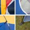 Bosonshop Outdoor 8 Person Camping Tent Easy Set Up Party Large Tent for Traveling Hiking With Portable Bag, Blue